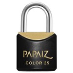 Ficha técnica e caractérísticas do produto Cadeado Colorido Cr25 Sm Preto Papaiz