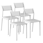 Ficha técnica e caractérísticas do produto Cadeira 1709 Color UV 04 Unidades Carraro - Branco