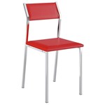 Ficha técnica e caractérísticas do produto Cadeira 1709 Cromada 04 Unidades Vermelha Carraro