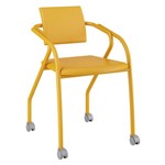 Cadeira 1713 Caixa com 1 Napa Móveis Carraro Amarelo