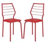 Ficha técnica e caractérísticas do produto Cadeira 1716 02 Unidades Vermelha Carraro
