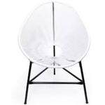 Ficha técnica e caractérísticas do produto Cadeira Acapulco Oval Pintura Eletrostática Branca