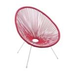 Ficha técnica e caractérísticas do produto Cadeira Acapulco Vermelho Vermelho