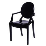 Ficha técnica e caractérísticas do produto Cadeira Acrílica com Braço OR Design Preto