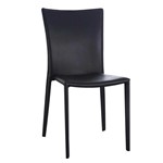 Ficha técnica e caractérísticas do produto Cadeira Alba Preta Aço e Couro OR Design 4401 - Ór Design