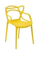 Ficha técnica e caractérísticas do produto Cadeira Allegra Amarela Rivatti Móveis