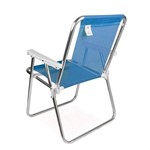 Ficha técnica e caractérísticas do produto Cadeira Alta Alumínio Azul - Mor
