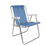 Ficha técnica e caractérísticas do produto Cadeira Alta Alumínio Azul