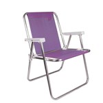 Ficha técnica e caractérísticas do produto Cadeira Alta Alumínio Lilás - Mor