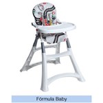 Ficha técnica e caractérísticas do produto Cadeira Alta Premium Formula Baby - Galzerano - Cinza/Preto