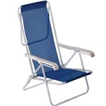 Ficha técnica e caractérísticas do produto Cadeira Alta Reclinável Sannet em Aço com 8 Posições Mor - Azul