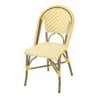 Ficha técnica e caractérísticas do produto Cadeira Alumínio com Ratan Búzios Amarelo 88,5x46cm