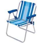 Ficha técnica e caractérísticas do produto Cadeira Alumínio Infantil Alta 2121 Azul Mor