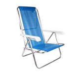 Ficha técnica e caractérísticas do produto Cadeira Aluminio Sannet Azul 8p - Mor