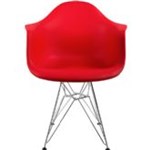 Ficha técnica e caractérísticas do produto Cadeira Armshel Vermelha Base Cromada By Haus - By Haus
