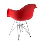 Ficha técnica e caractérísticas do produto Cadeira Armshel Vermelha com Base Cromada - By Haus