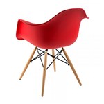 Ficha técnica e caractérísticas do produto Cadeira Armshel Vermelha com Base de Madeira - By Haus