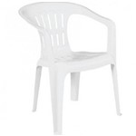 Ficha técnica e caractérísticas do produto Cadeira Atalaia com Braço Branco 92210/010 - Tramontina