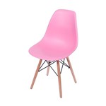 Ficha técnica e caractérísticas do produto Cadeira Axxor Charles Eames Eiffel DSW - Rosa