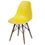 Ficha técnica e caractérísticas do produto Cadeira Base Madeira Eames OR Design Amarelo
