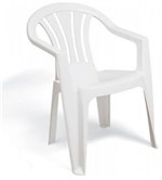 Ficha técnica e caractérísticas do produto Cadeira Bertioga com Braços Branca Tramontina 92207010