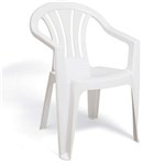 Ficha técnica e caractérísticas do produto Cadeira Bertioga com Braços Branca Tramontina