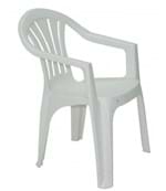 Ficha técnica e caractérísticas do produto Cadeira Bertioga com Braços Branca