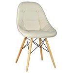 Ficha técnica e caractérísticas do produto Cadeira By Haus Torre Cromada com Assento Revestido em PU - Branco