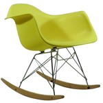 Ficha técnica e caractérísticas do produto Cadeira Byartdesign Charles Eames DAR Balanço Amarelo