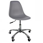 Ficha técnica e caractérísticas do produto Cadeira Byartdesign Charles Eames DKR Office Cinza