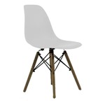 Ficha técnica e caractérísticas do produto Cadeira Byartdesign Charles Eames DKR Wood Branco