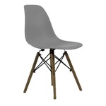 Ficha técnica e caractérísticas do produto Cadeira Byartdesign Charles Eames DKR Wood Cinza