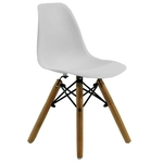 Ficha técnica e caractérísticas do produto Cadeira Byartdesign Charles Eames DKR Wood Kids Branco