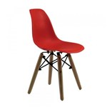 Ficha técnica e caractérísticas do produto Cadeira Byartdesign Charles Eames DKR Wood Kids Vermelho