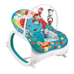 Ficha técnica e caractérísticas do produto Cadeira Cadeirinha de Descanso Safari Infantil Musical com Móbiles - Azul - Xalingo