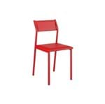 Ficha técnica e caractérísticas do produto Cadeira Carraro 1709 Aço 4 Unidades Vermelho