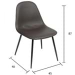 Ficha técnica e caractérísticas do produto Cadeira Charla 1111-or Designd Marrom
