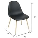Ficha técnica e caractérísticas do produto Cadeira Charla 1111-or Designd Preto