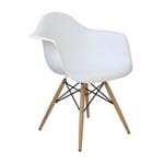 Ficha técnica e caractérísticas do produto Cadeira Charles Eames C/ Braço Branca