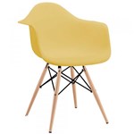 Ficha técnica e caractérísticas do produto Cadeira Charles Eames com Braço Amarela - Gardenlife