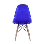 Ficha técnica e caractérísticas do produto Cadeira Charles Eames Eiffel Base Madeira - Azul - Tommy Design