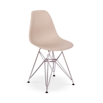 Ficha técnica e caractérísticas do produto Cadeira Charles Eames Eiffel Base Metal - Nude