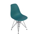 Ficha técnica e caractérísticas do produto Cadeira Charles Eames Eiffel Base Metal - Turquesa