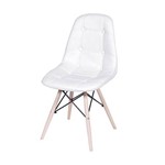 Ficha técnica e caractérísticas do produto Cadeira Charles Eames Eiffel Botonê Branca