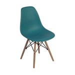 Ficha técnica e caractérísticas do produto Cadeira Charles Eames Eiffel Dkr Wood - AZUL TURQUESA