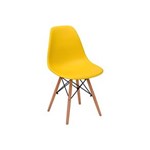 Ficha técnica e caractérísticas do produto Cadeira Charles Eames Eiffel Dkr Wood - Design - Amarela - Amarelo