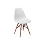 Cadeira Charles Eames Eiffel Dkr Wood - Design - Branca