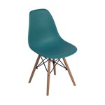 Cadeira Charles Eames Eiffel Dkr Wood - Design - Turquesa