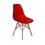 Ficha técnica e caractérísticas do produto Cadeira Charles Eames Eiffel Dkr Wood - Design - Vermelha