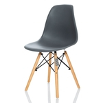 Ficha técnica e caractérísticas do produto Cadeira Charles Eames Eiffel DSW - Cinza Escuro